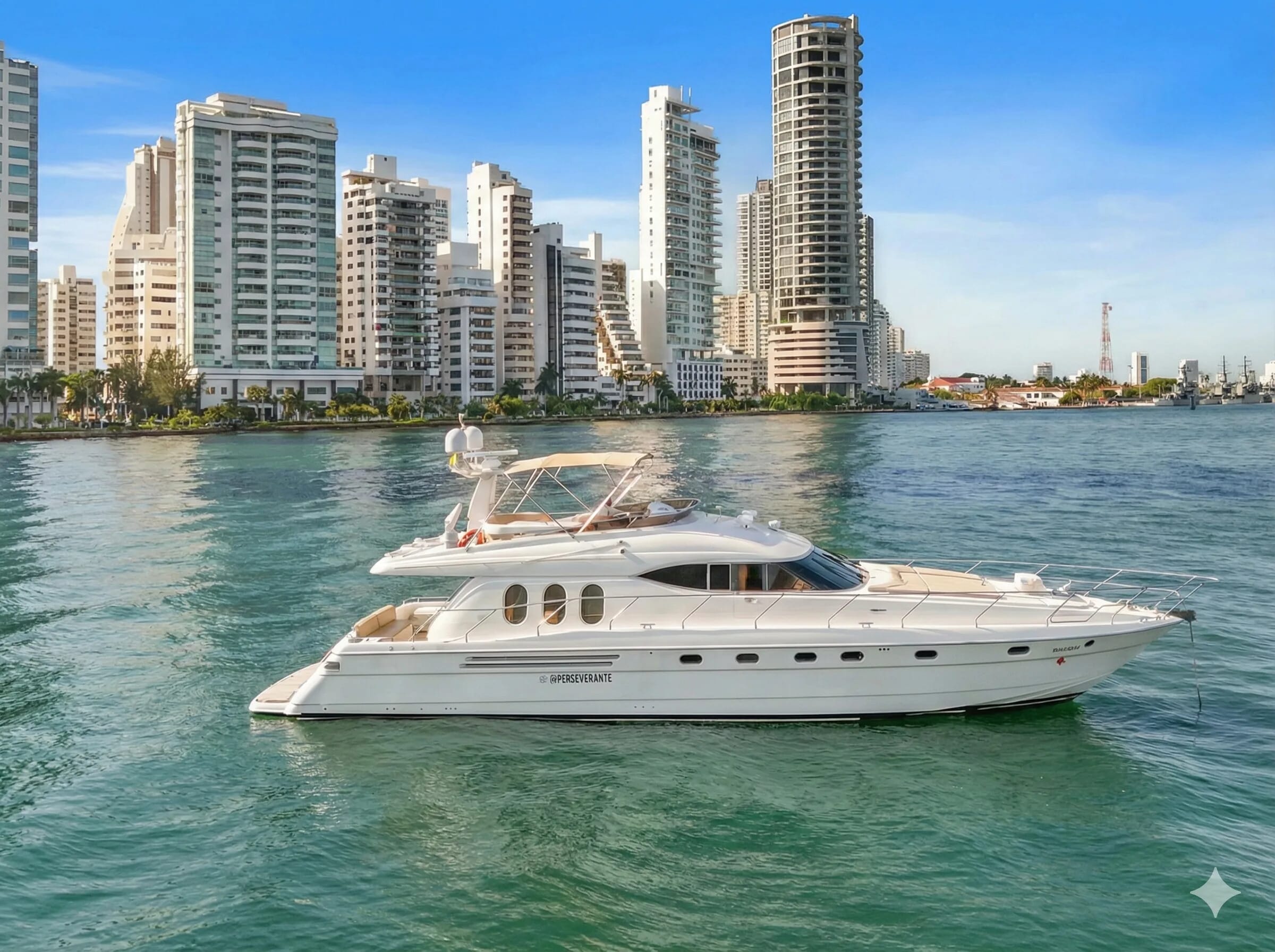 Luxury yacht charter in Cartagena Colombia